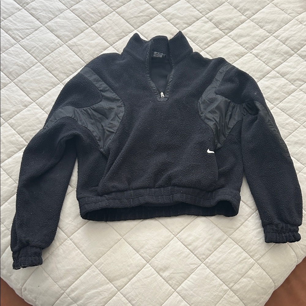 Nike Black Fleece crop quarter zip